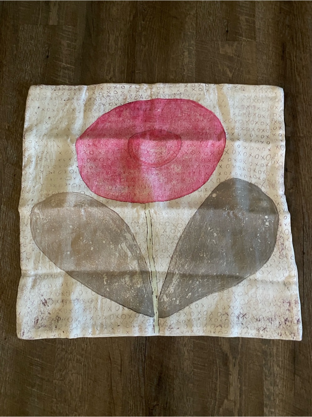 Sugarboo & Co Pink Floral Decorative Pillow Cover